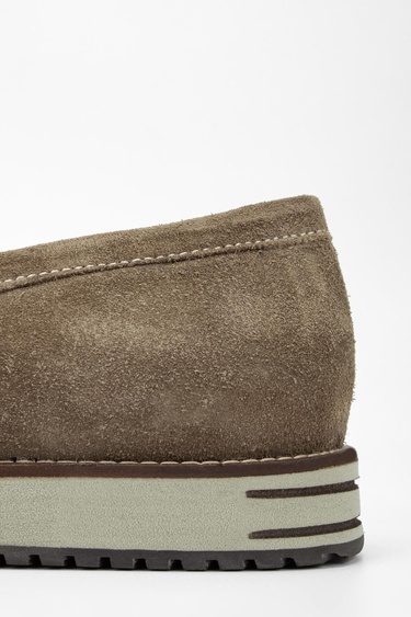  Valmenti Muradimo Erkek Bej Süet Hakiki Deri Loafer Ayakkabı