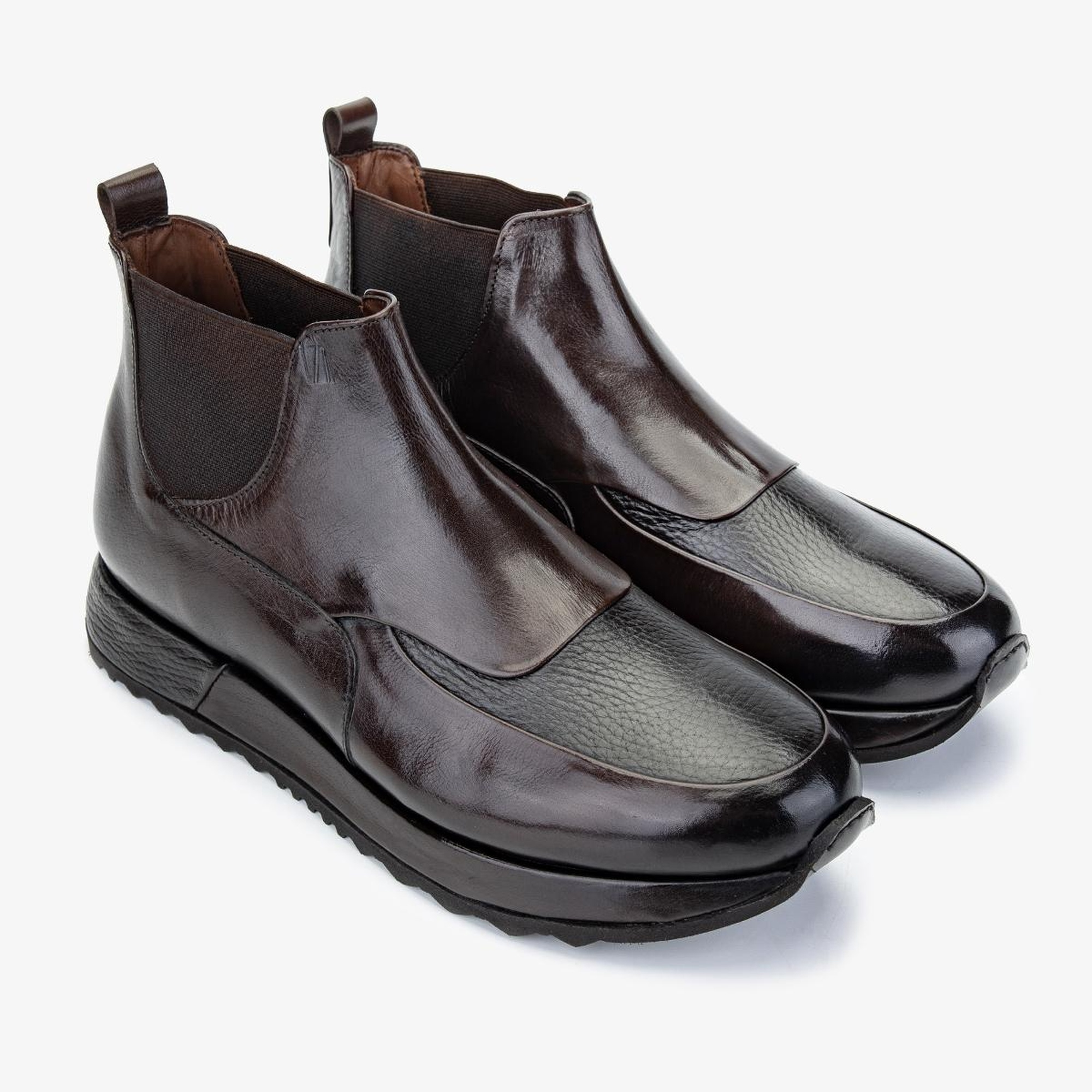 Valmenti Erkek Hakiki Deri Kahverengi Bot