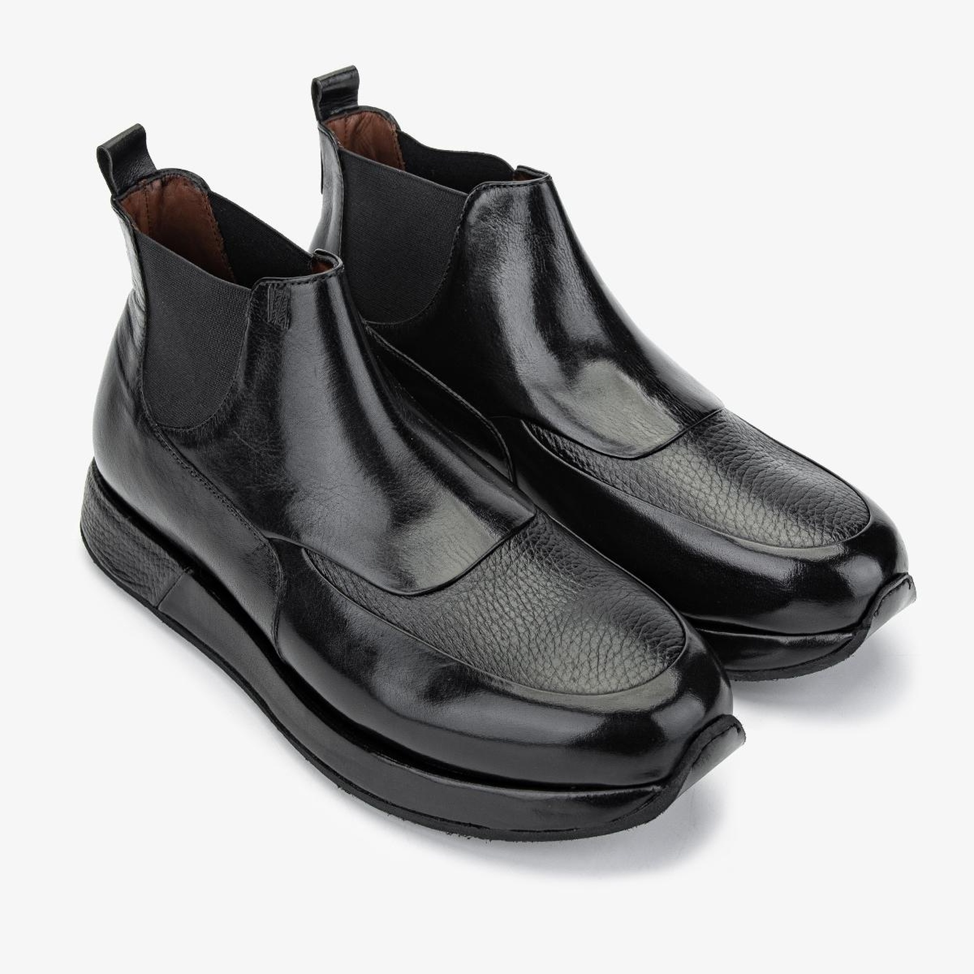 Valmenti Erkek Hakiki Deri Siyah Bot Ayakkabı