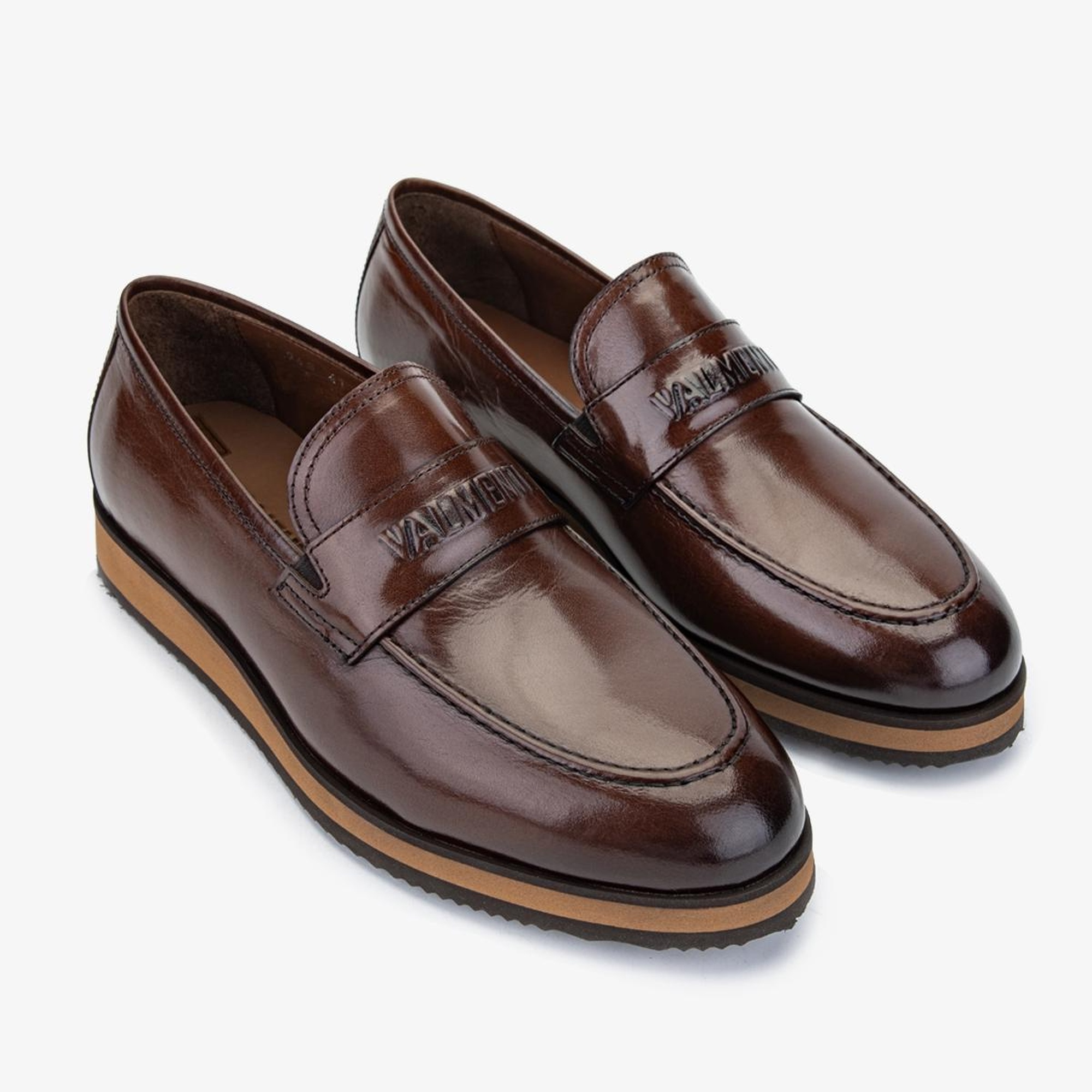Valmenti Hasky Erkek Taba Hakiki Deri Loafer Ayakkabı