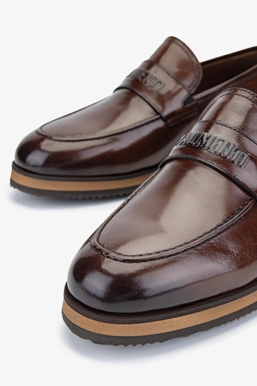  Valmenti Hasky Erkek Taba Hakiki Deri Loafer Ayakkabı