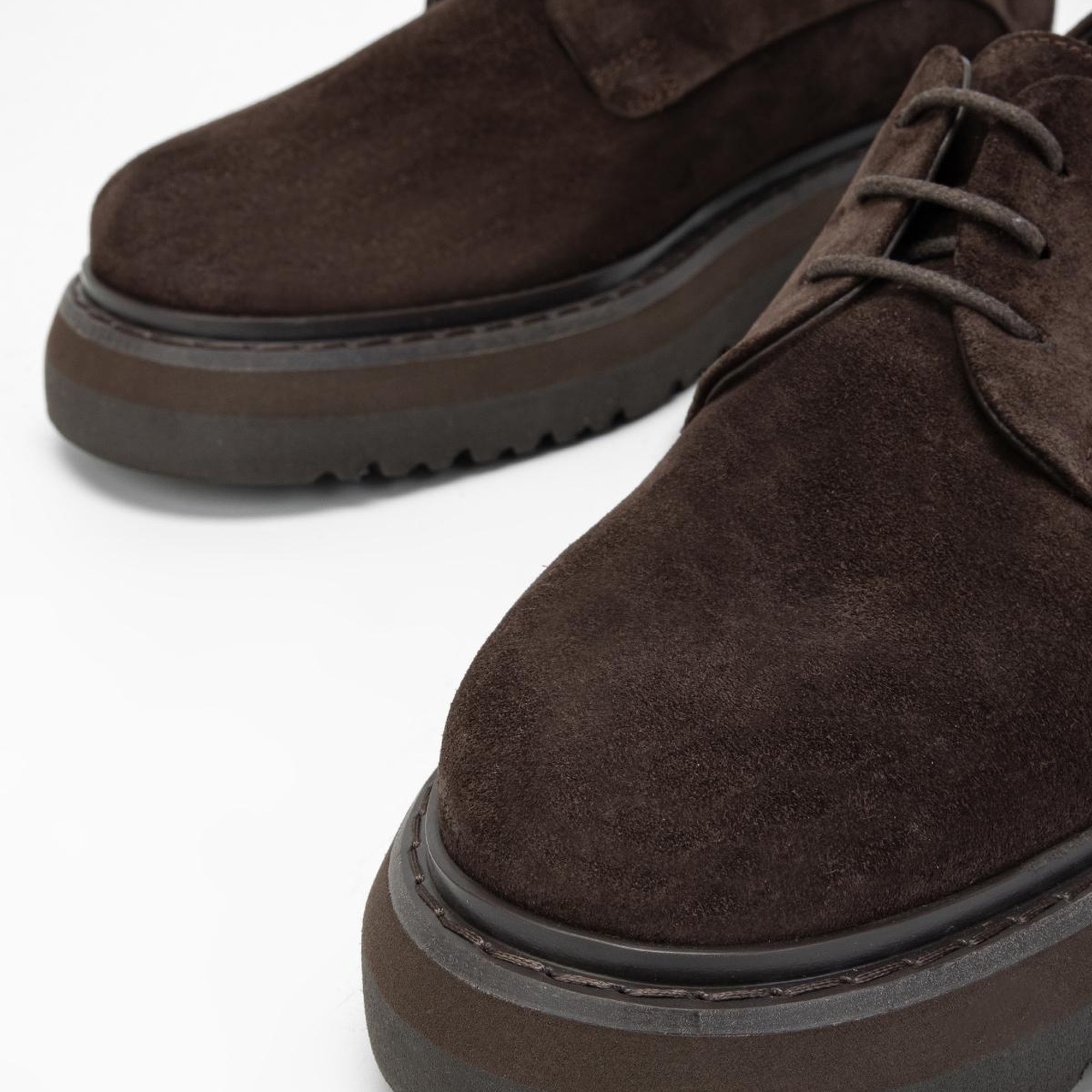 Valmenti Erkek Kahve süet Hakiki Deri Casual Ayakkabı