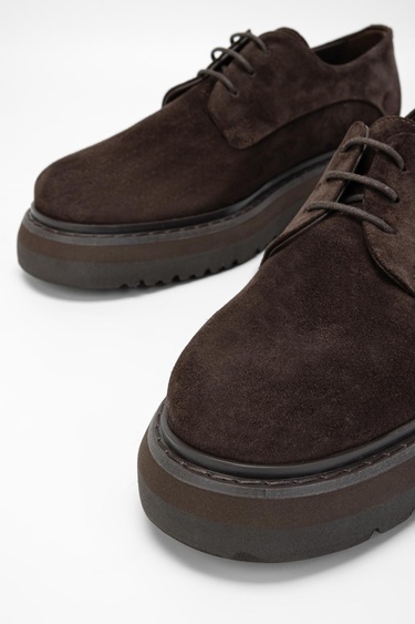  Valmenti Erkek Kahve süet Hakiki Deri Casual Ayakkabı