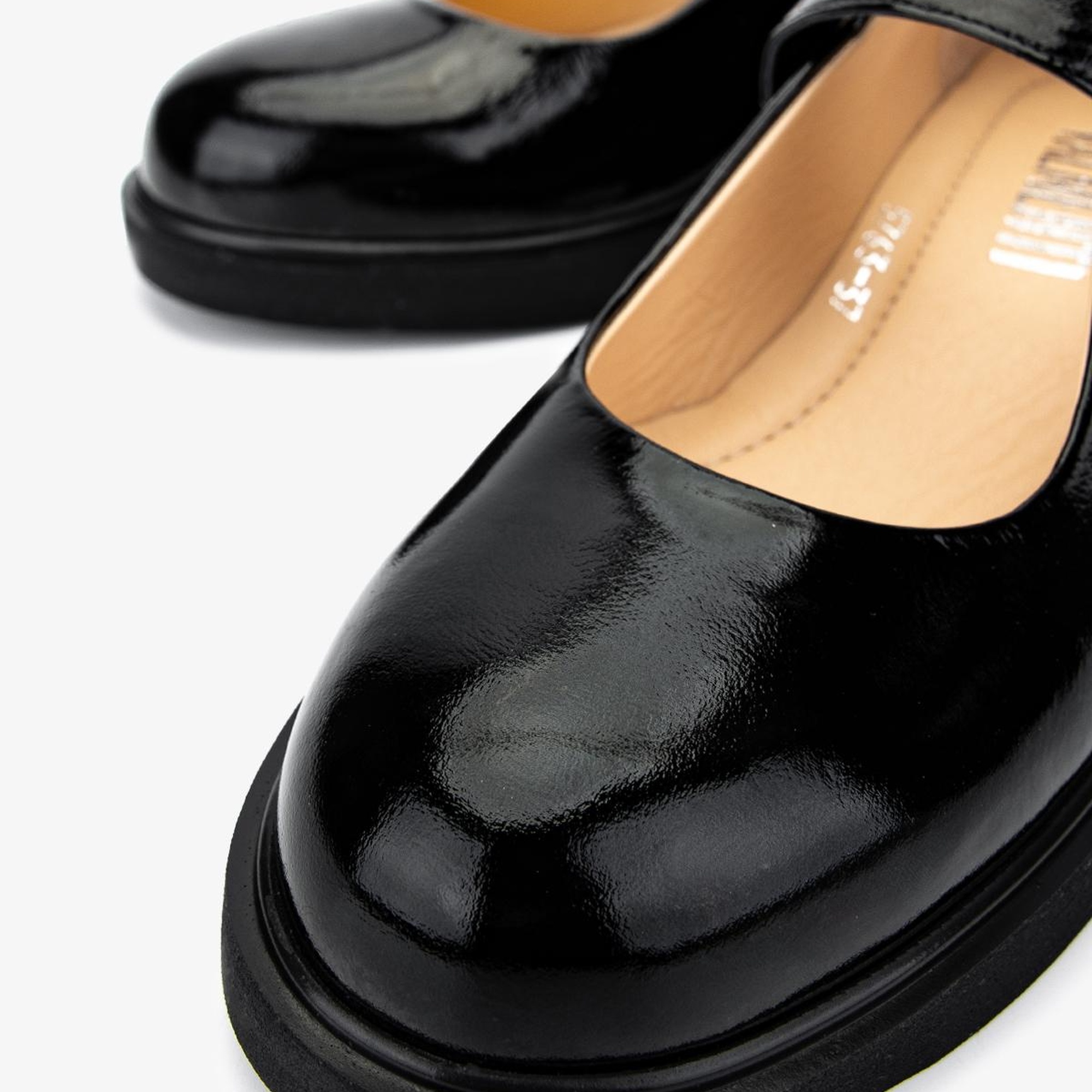 Valmenti Kadın Hakiki Deri Siyah Rugan Casual Ayakkabı