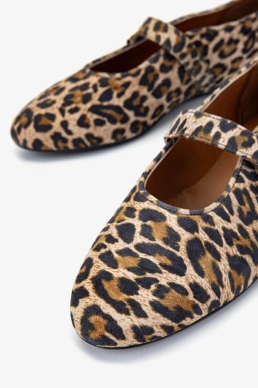  Valmenti Kadın Leopar Babet Ayakkabı