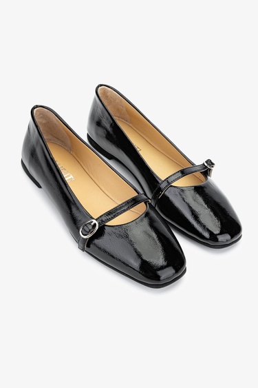  Valmenti Shine Kadın SIYAH KRSK RGN Hakiki Deri Babet