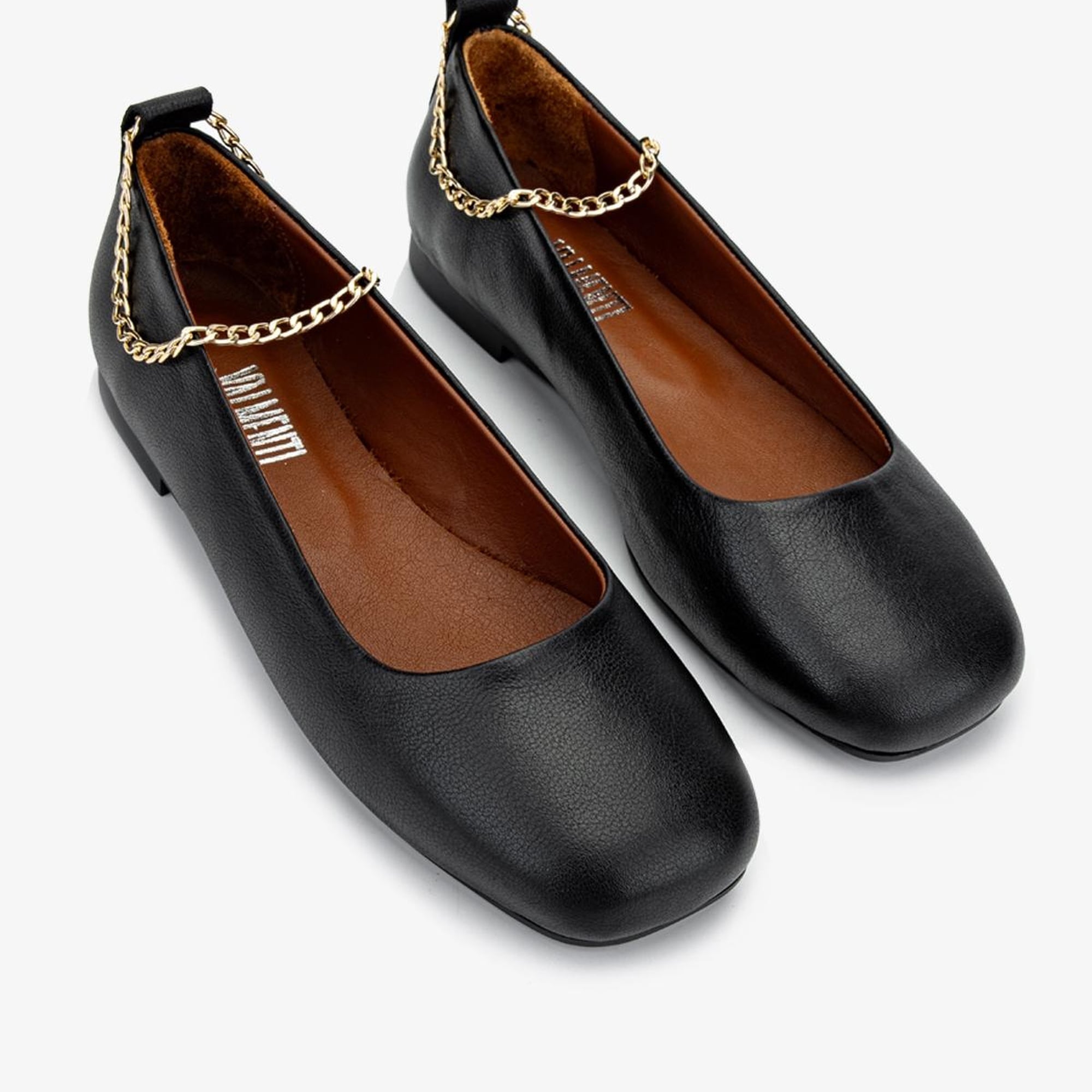 Valmenti Liza Kadın Siyah Hakiki Deri Babet