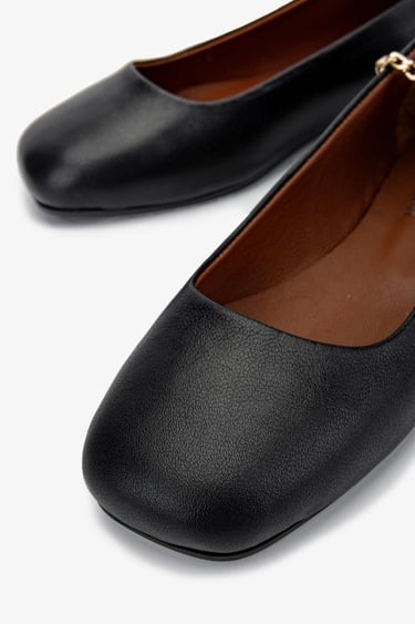  Valmenti Liza Kadın Siyah Hakiki Deri Babet