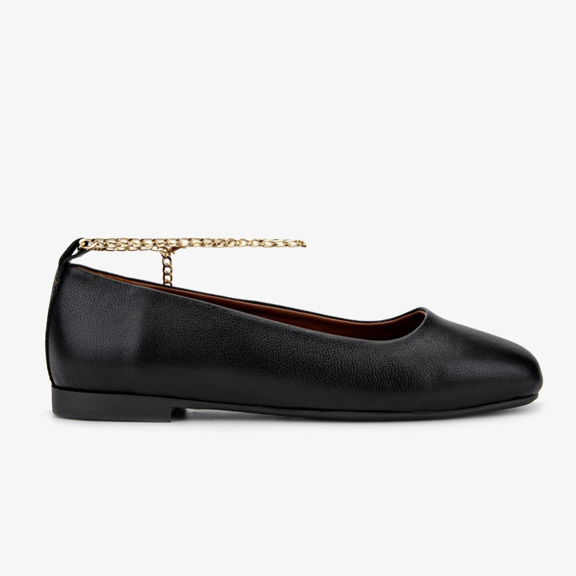 Valmenti Liza Kadın Siyah Hakiki Deri Babet