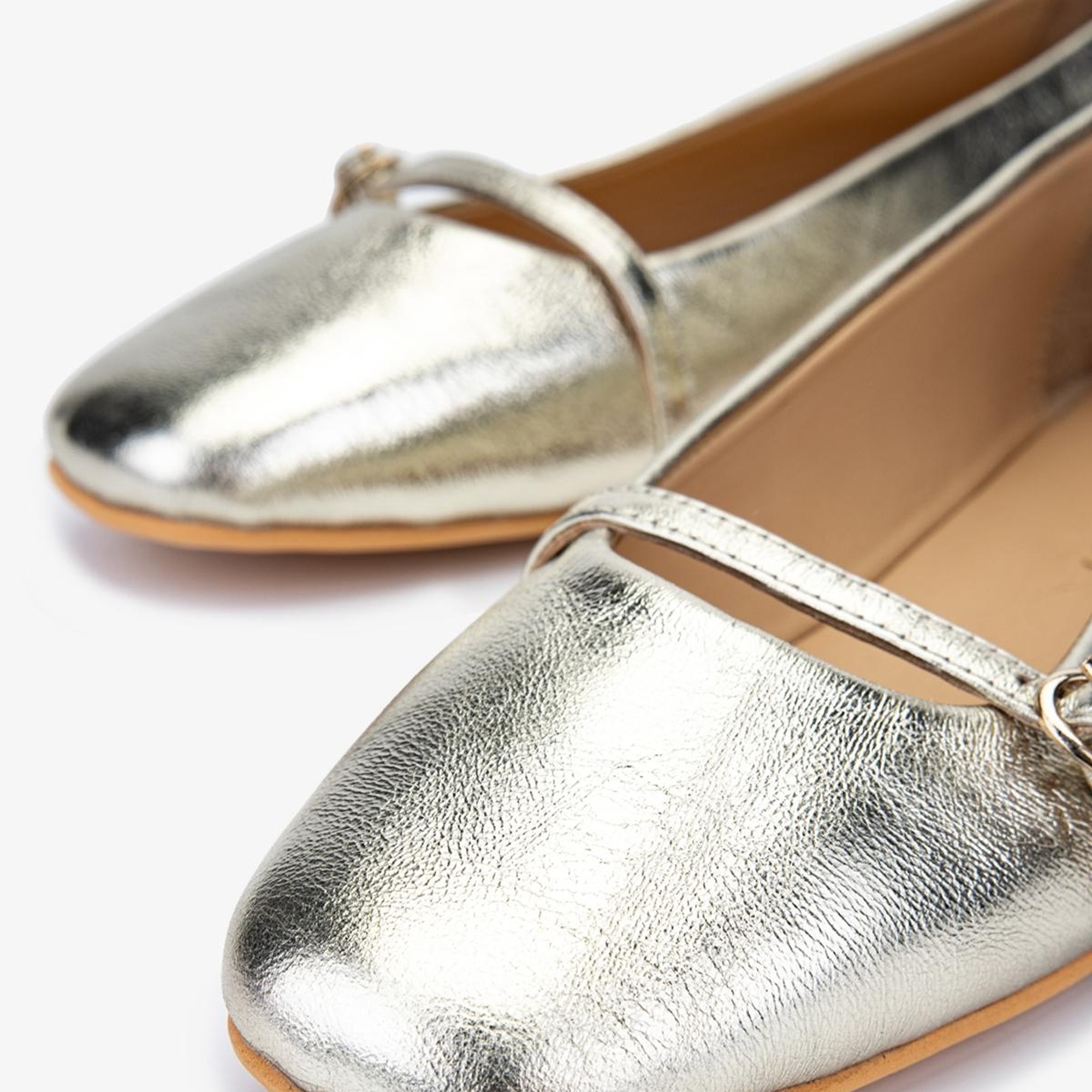 Valmenti Shine Kadın Dore Hakiki Deri Babet