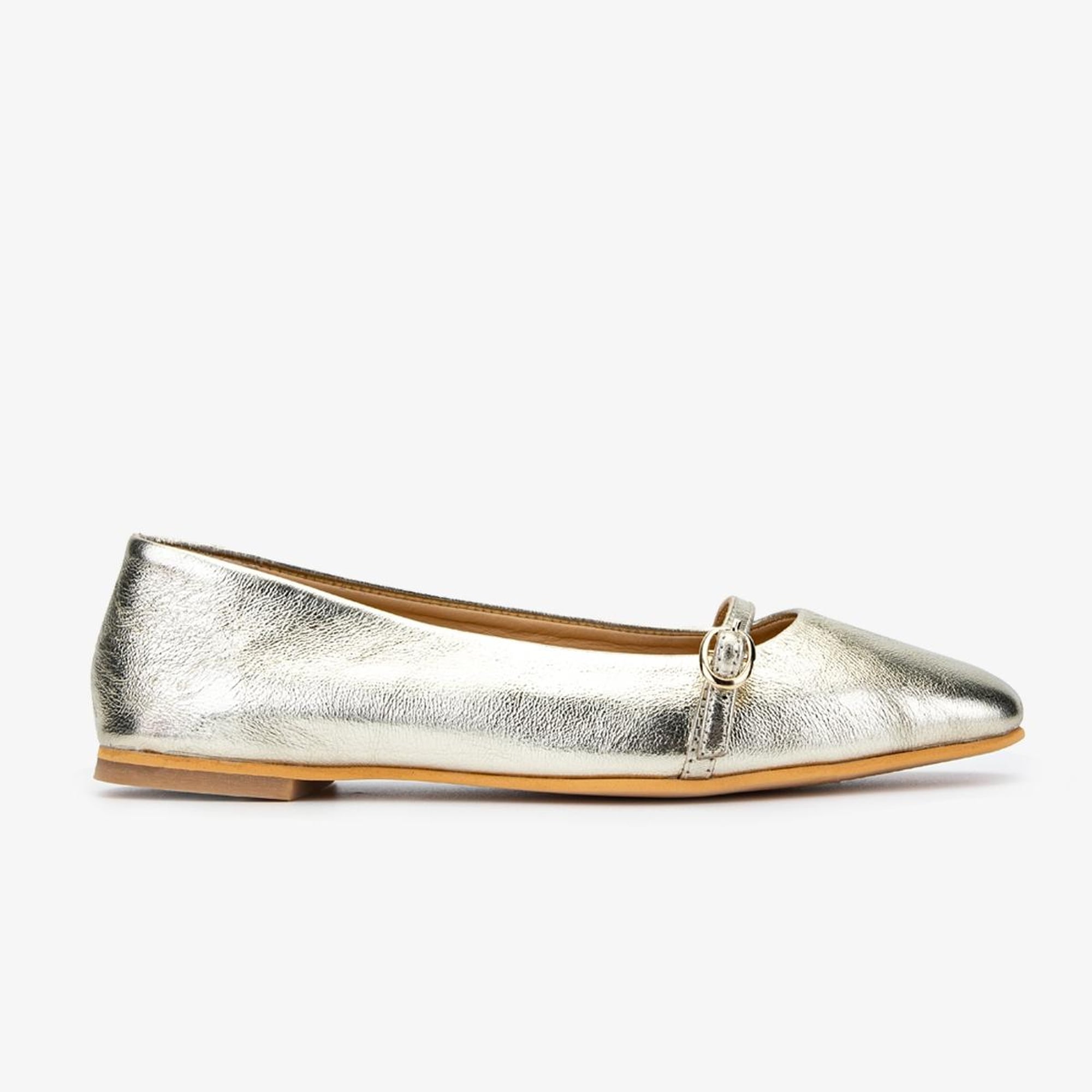 Valmenti Shine Kadın Dore Hakiki Deri Babet