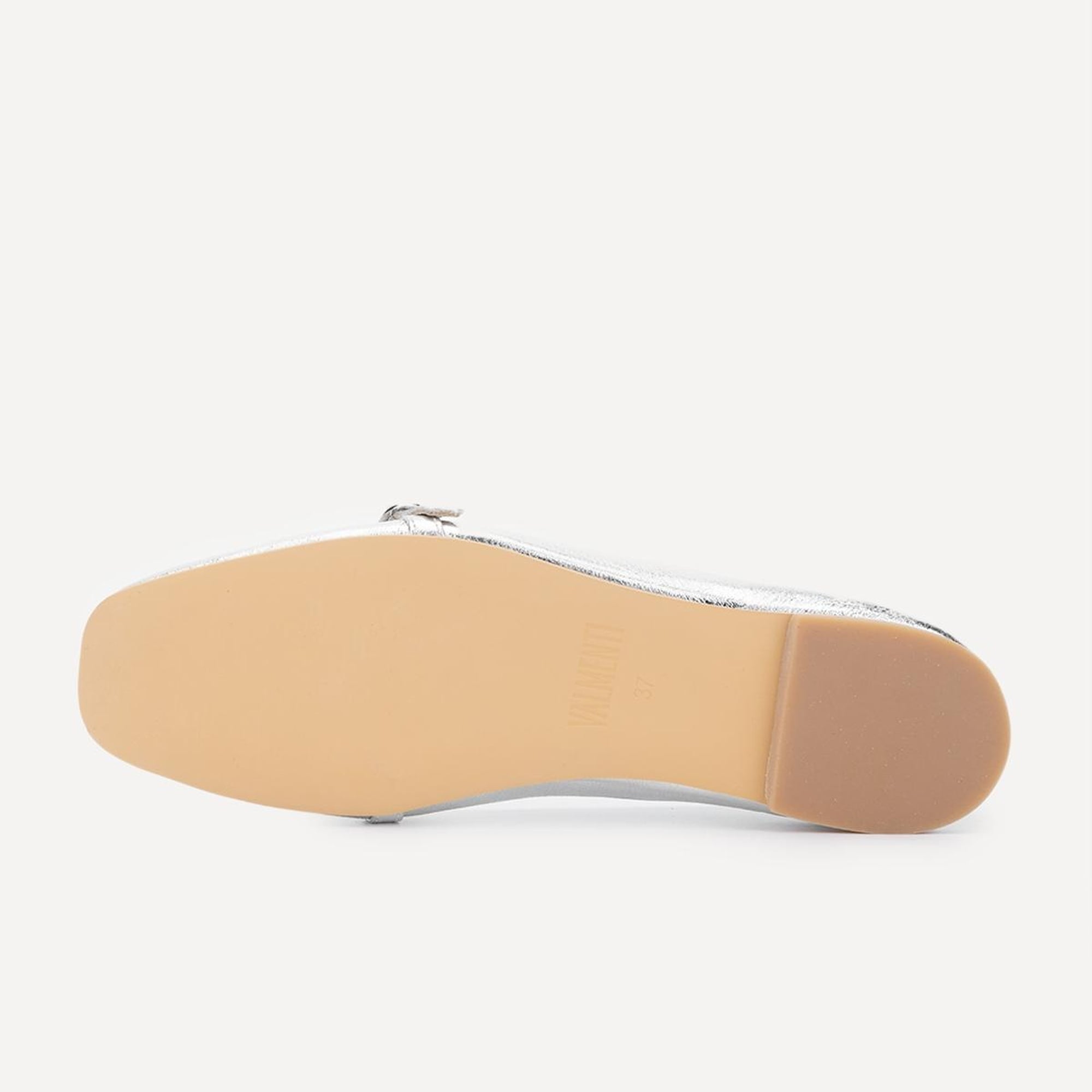 Valmenti Shine Kadın Lame Hakiki Deri Babet