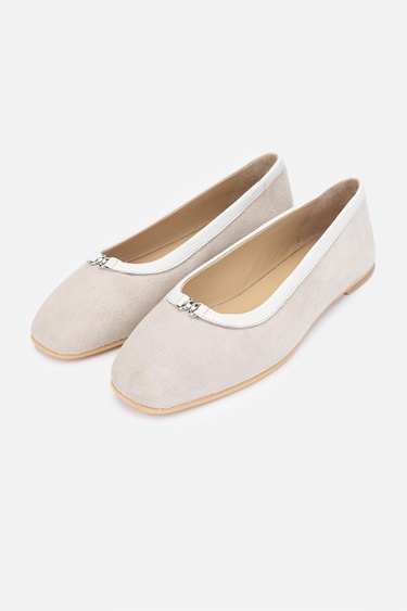  Valmenti Zayn Kadın Taş Süet Hakiki Deri Babet