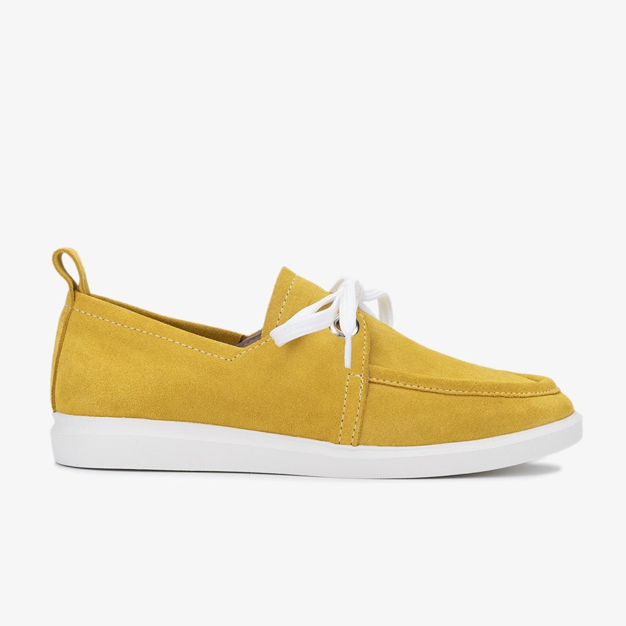 Valmenti Gireldo Kadın Sarı Süet Hakiki Deri Casual Ayakkabı