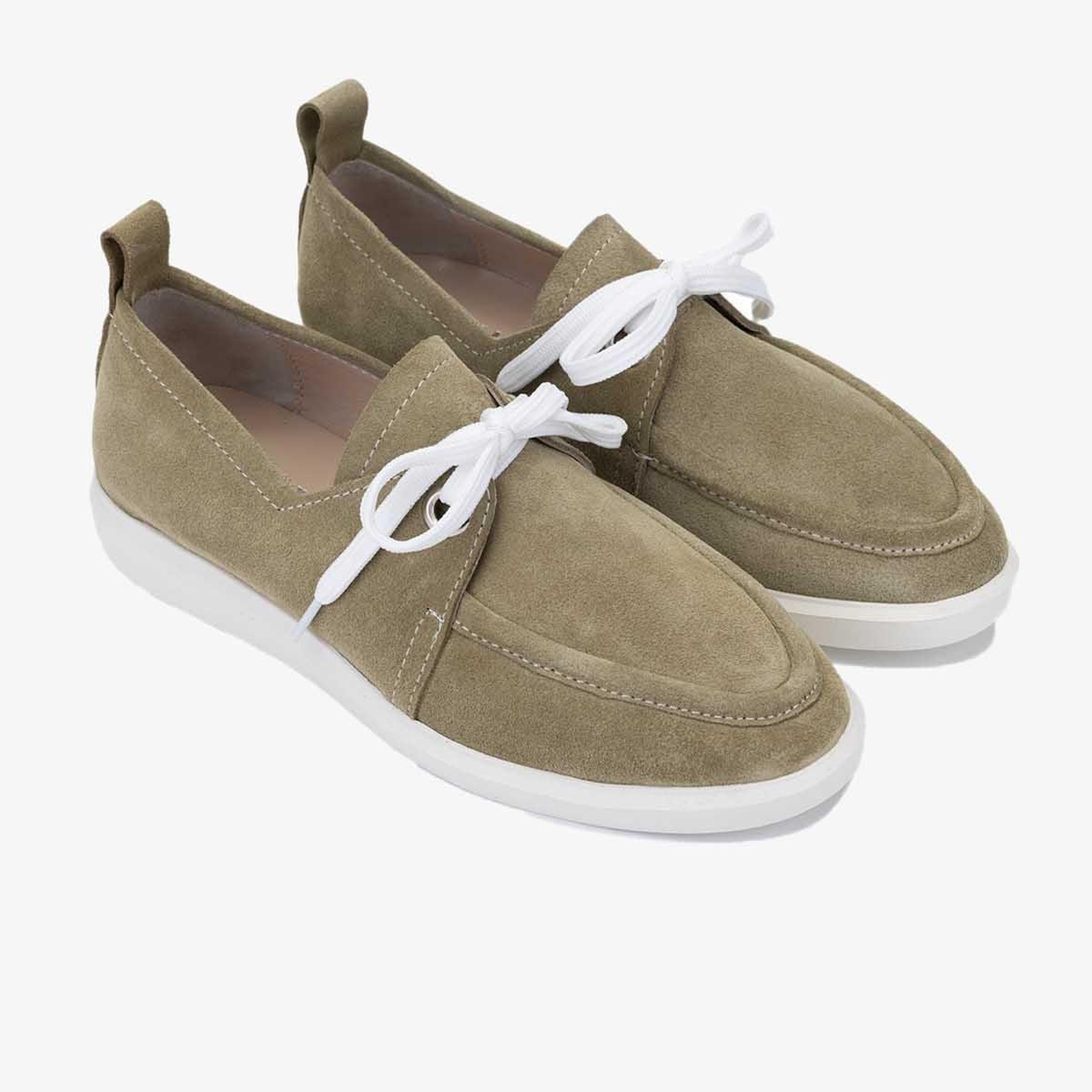 Valmenti Gireldo Kadın Haki Süet Hakiki Deri Casual Ayakkabı