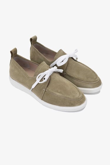  Valmenti Gireldo Kadın Haki Süet Hakiki Deri Casual Ayakkabı