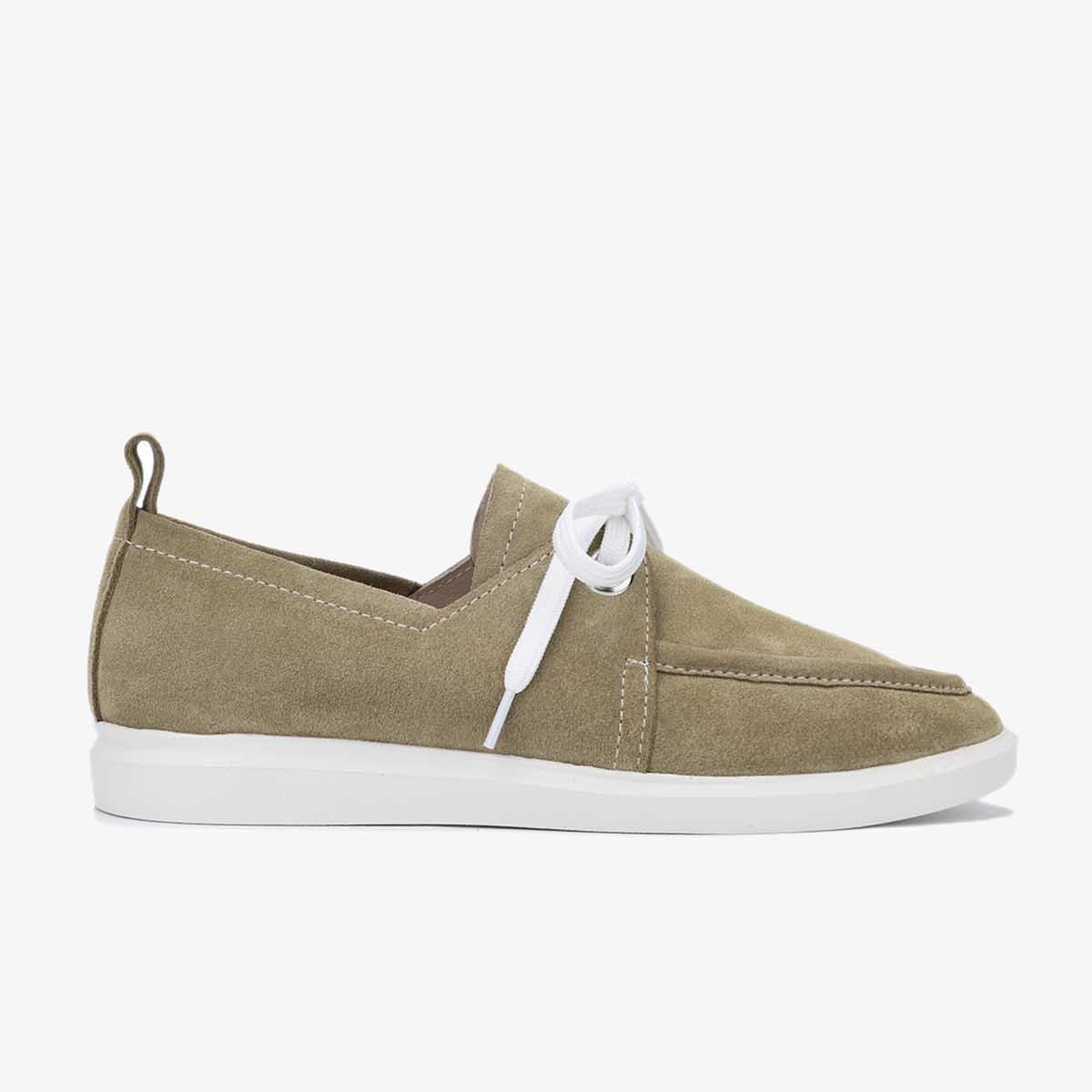 Valmenti Gireldo Kadın Haki Süet Hakiki Deri Casual Ayakkabı