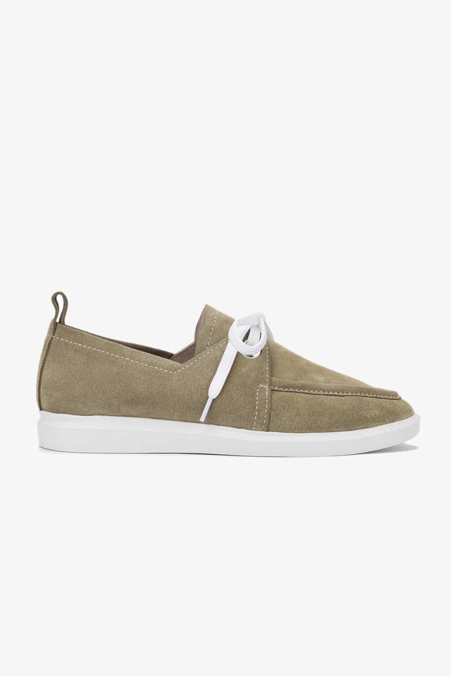  Valmenti Gireldo Kadın Haki Süet Hakiki Deri Casual Ayakkabı