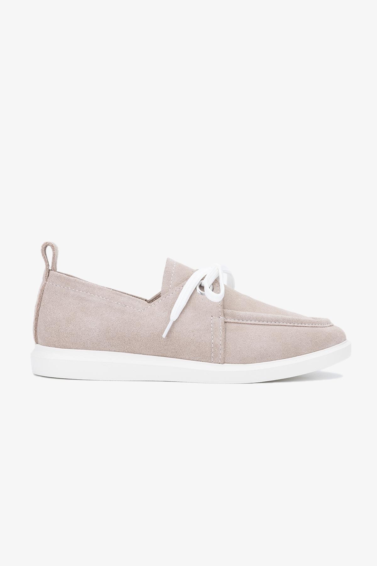  Valmenti Gireldo Kadın Nude Hakiki Deri Casual Ayakkabı