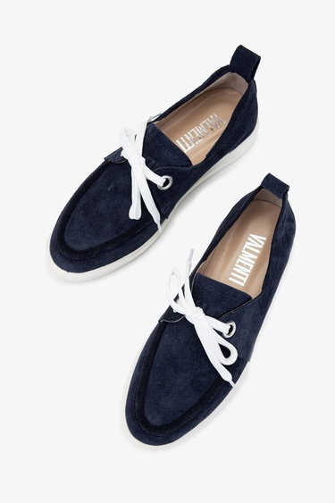  Valmenti Gireldo Kadın Lacivert Süet Hakiki Deri Casual Ayakkabı