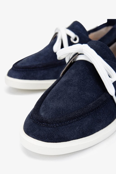  Valmenti Gireldo Kadın Lacivert Süet Hakiki Deri Casual Ayakkabı
