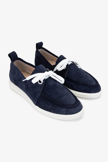  Valmenti Gireldo Kadın Lacivert Süet Hakiki Deri Casual Ayakkabı