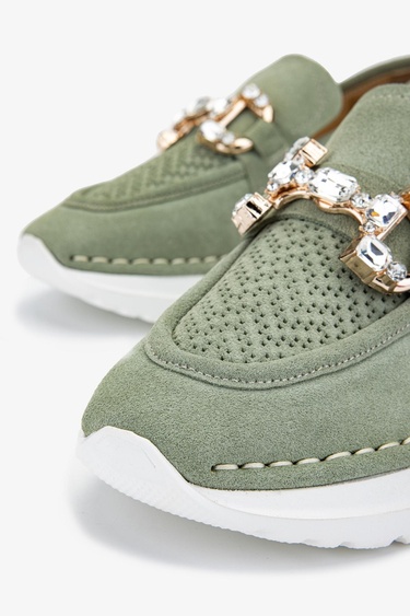  Valmenti Misty Kadın Yeşil Süet Hakiki Deri Casual Ayakkabı