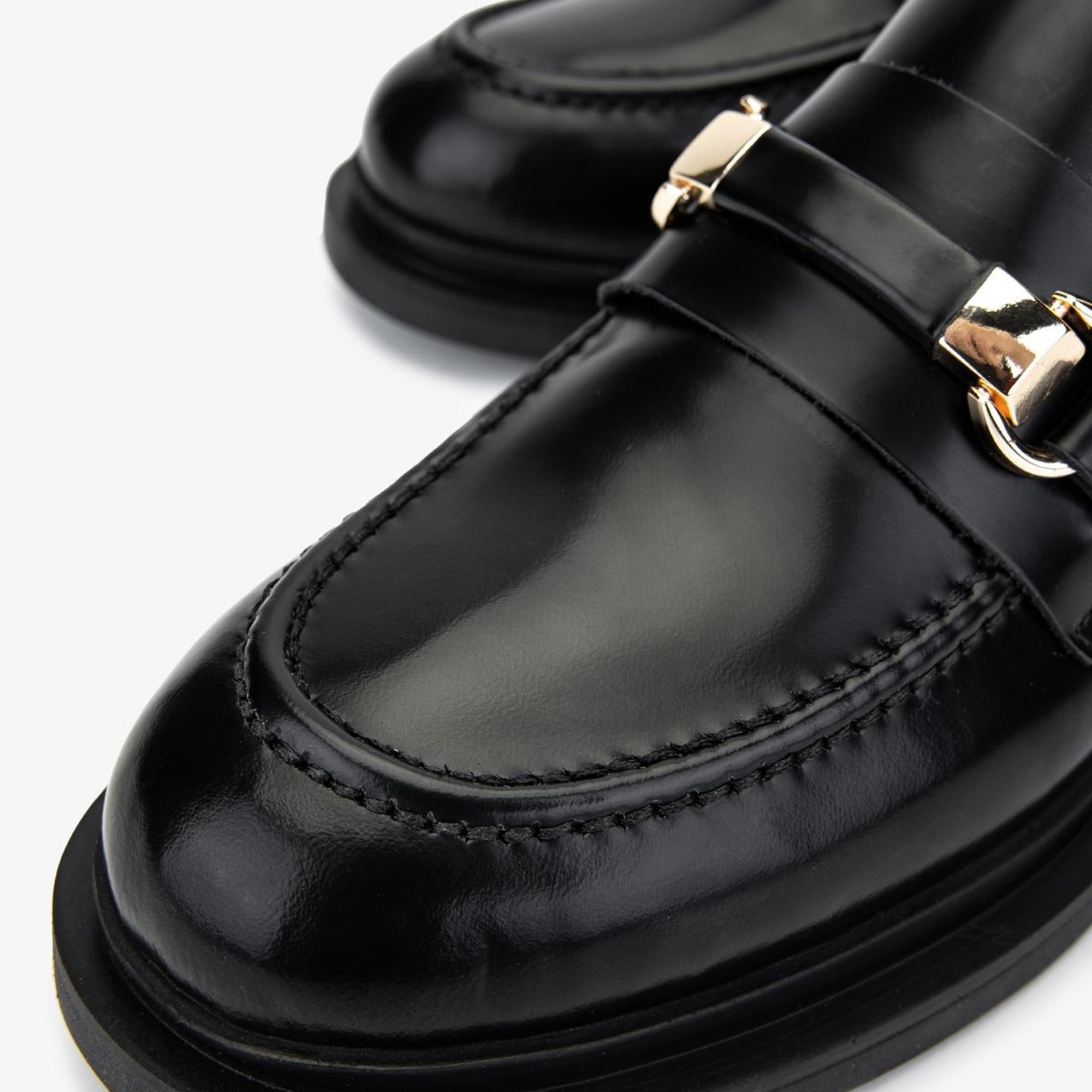 Valmenti Kadın Siyah Açma Loafer Ayakkabı