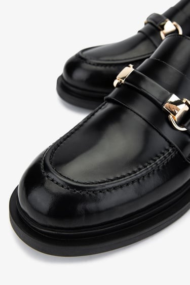  Valmenti Kadın Siyah Açma Loafer Ayakkabı