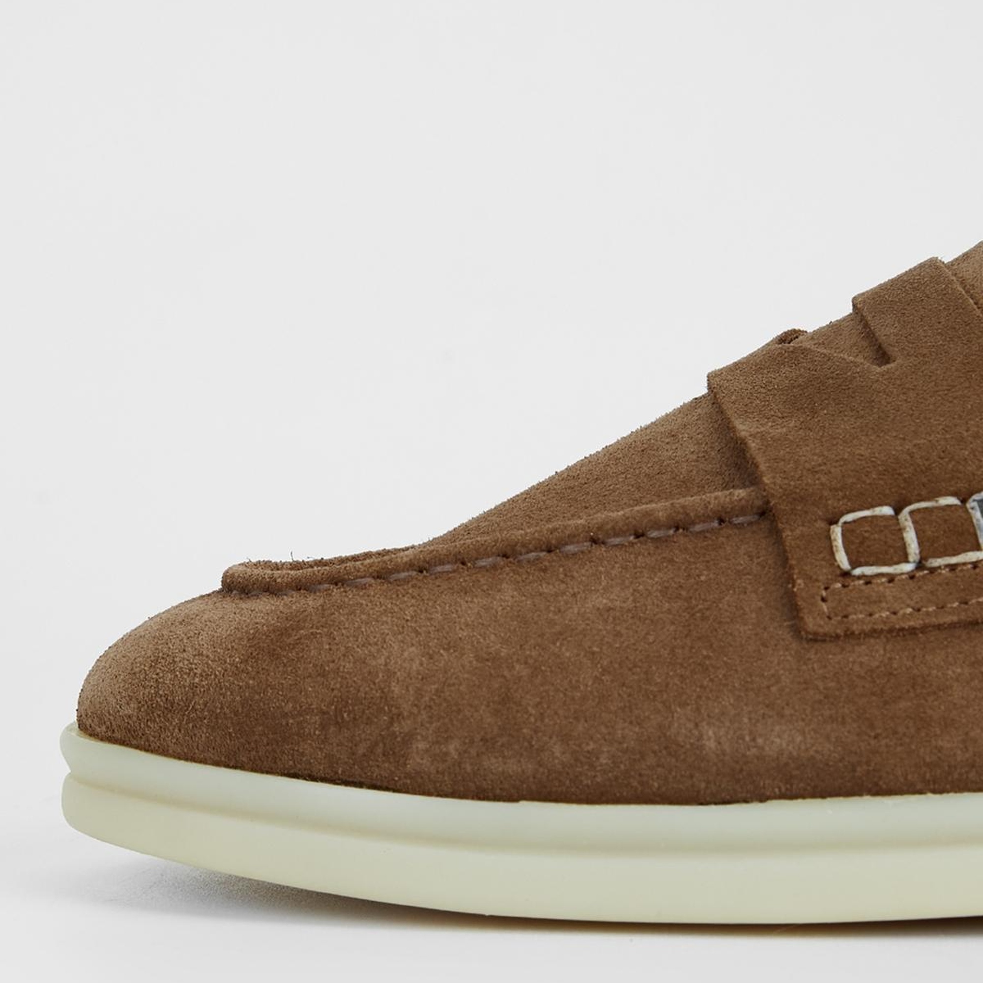 Valmenti Bruna Kadın Tütün Süet Hakiki Deri Loafer Ayakkabı