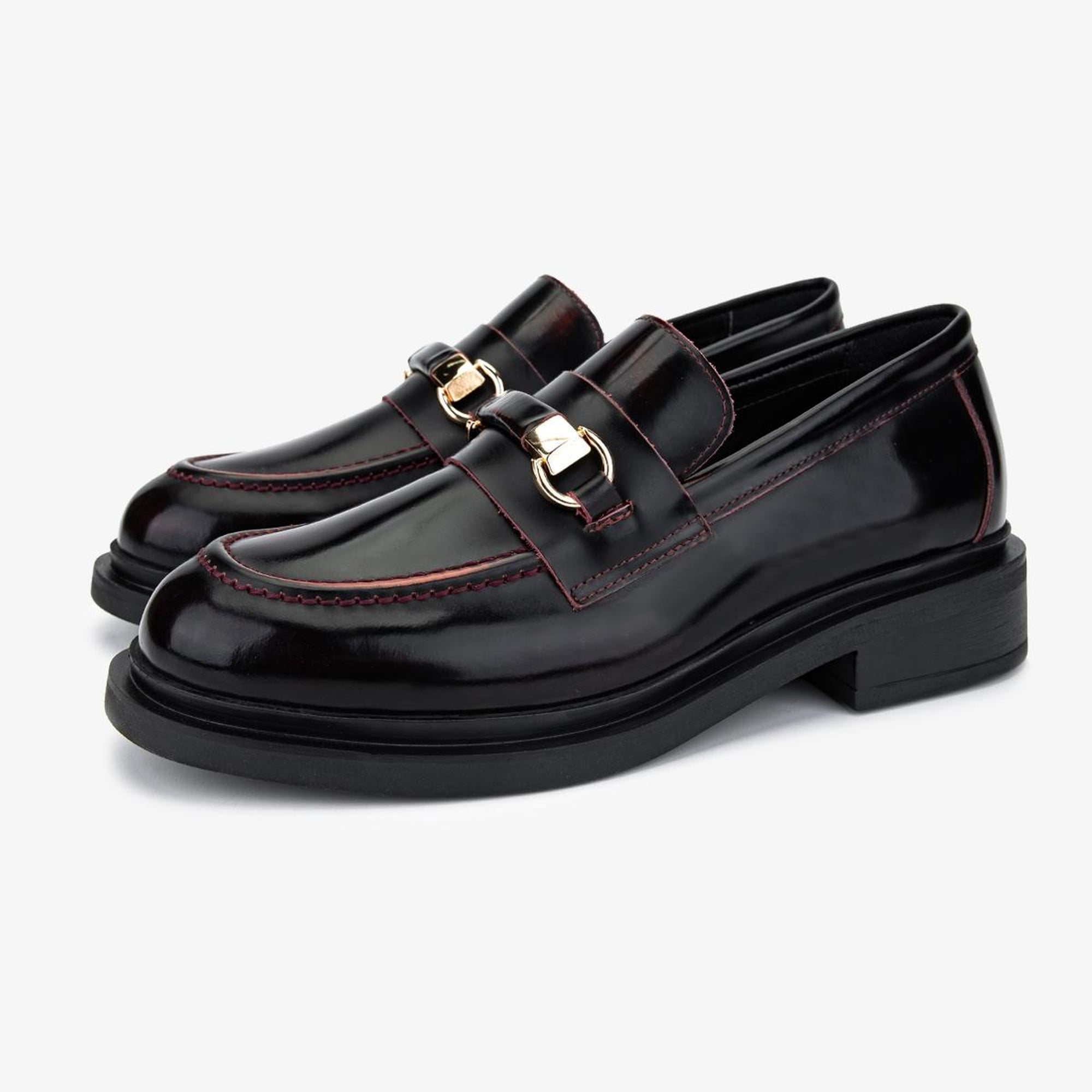 Valmenti Kadın Bordo Loafer Ayakkabı