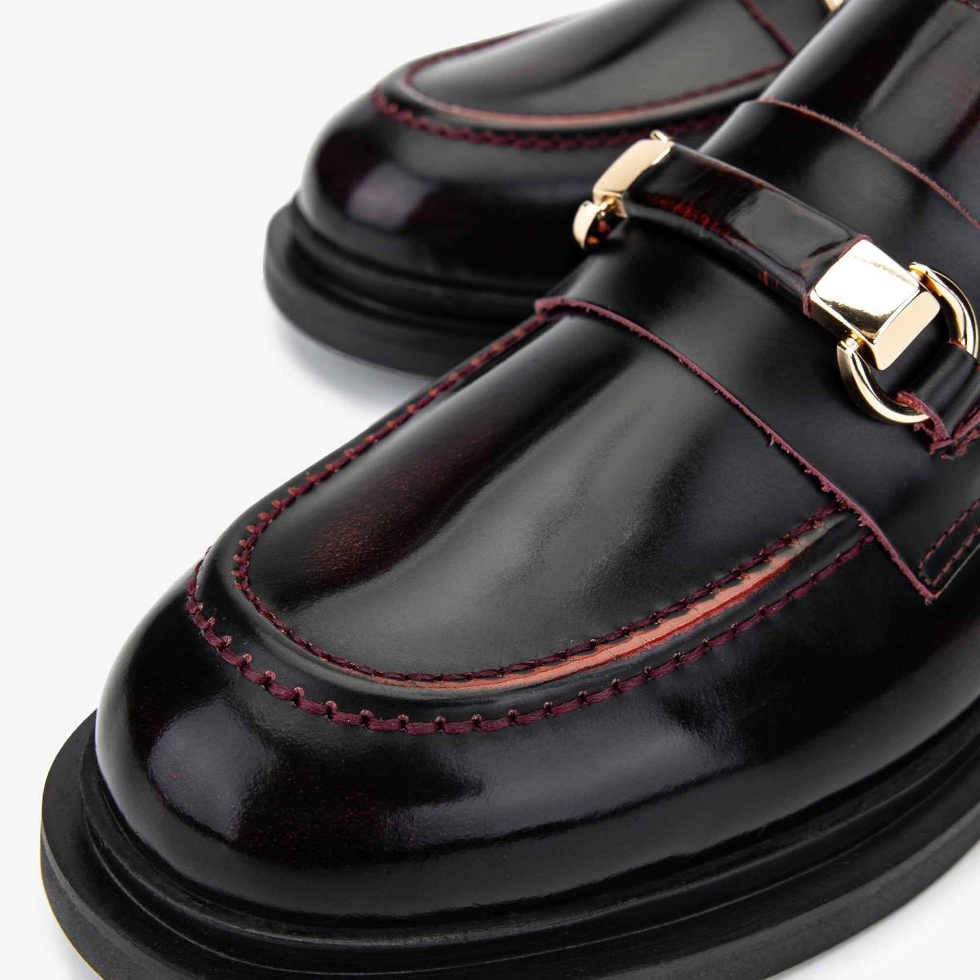 Valmenti Kadın Bordo Loafer Ayakkabı