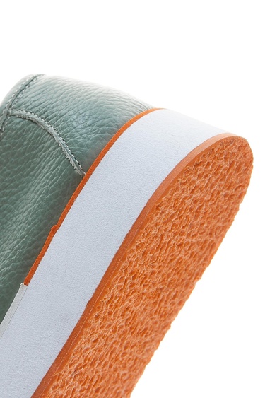  Valmenti Olympe Kadın Yeşil Hakiki Deri Loafer Ayakkabı