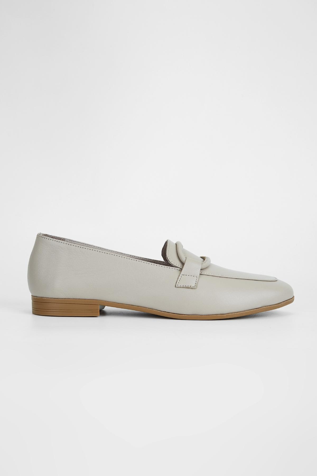  Valmenti Simax Kadın Taş dr Hakiki Deri Loafer Ayakkabı