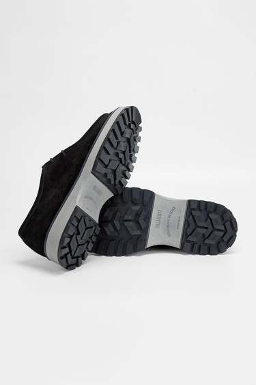  Valmenti Kadın Siyah Süet Hakiki Deri Casual Ayakkabı