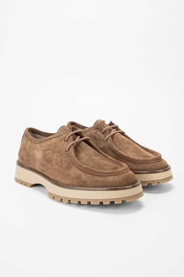  Valmenti Kadın Taba Süet Hakiki Deri Casual Ayakkabı