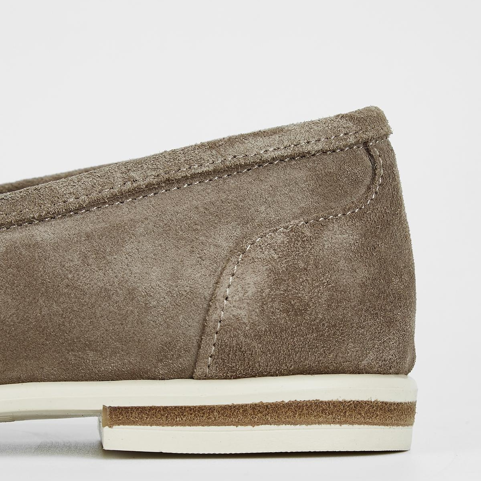 Valmenti Aegis Kadın Bej Süet Hakiki Deri Loafer Ayakkabı