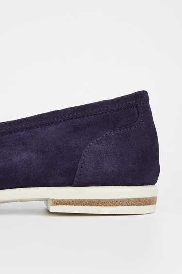  Valmenti Aegis Kadın Lacivert Süet Hakiki Deri Loafer Ayakkabı