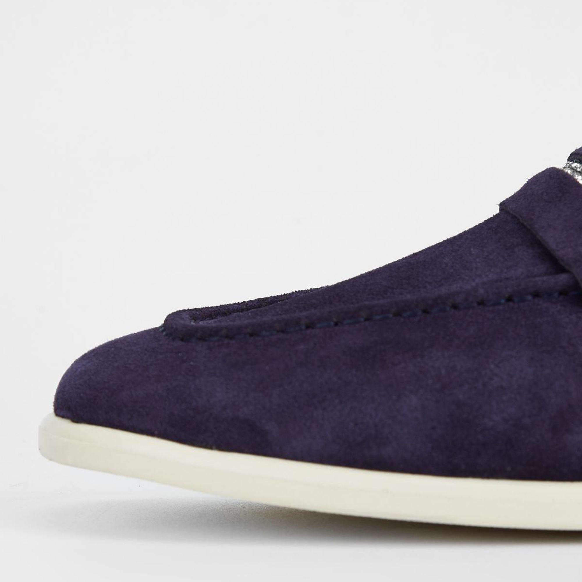 Valmenti Aegis Kadın Lacivert Süet Hakiki Deri Loafer Ayakkabı