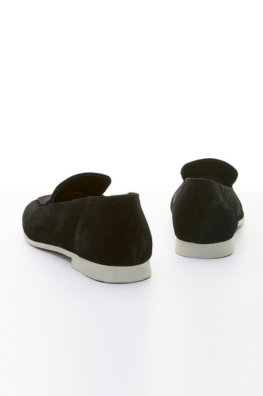  Valmenti Prunella Kadın Siyah Süet Hakiki Deri Loafer Ayakkabı