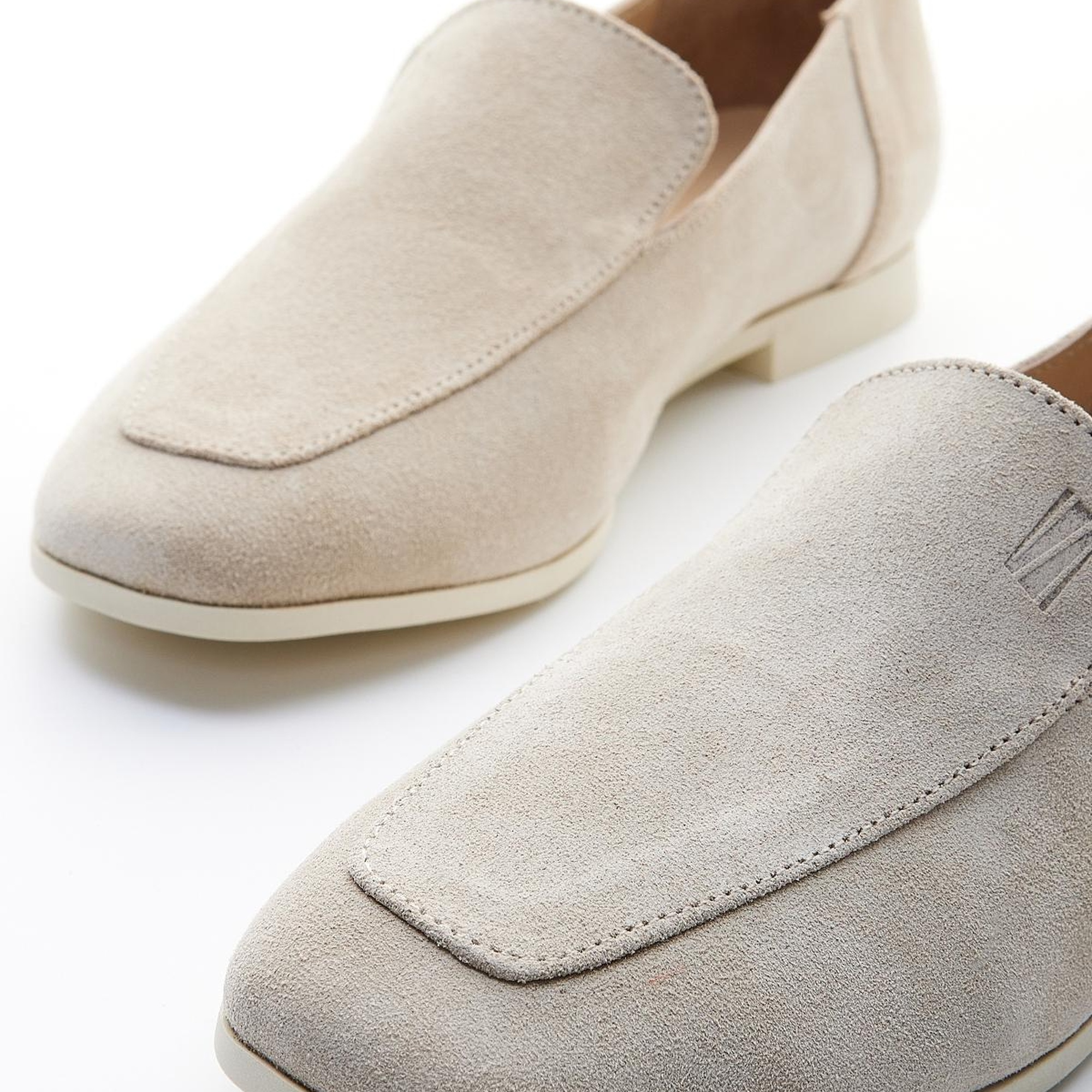 Valmenti Prunella Kadın Bej Süet Hakiki Deri Loafer Ayakkabı