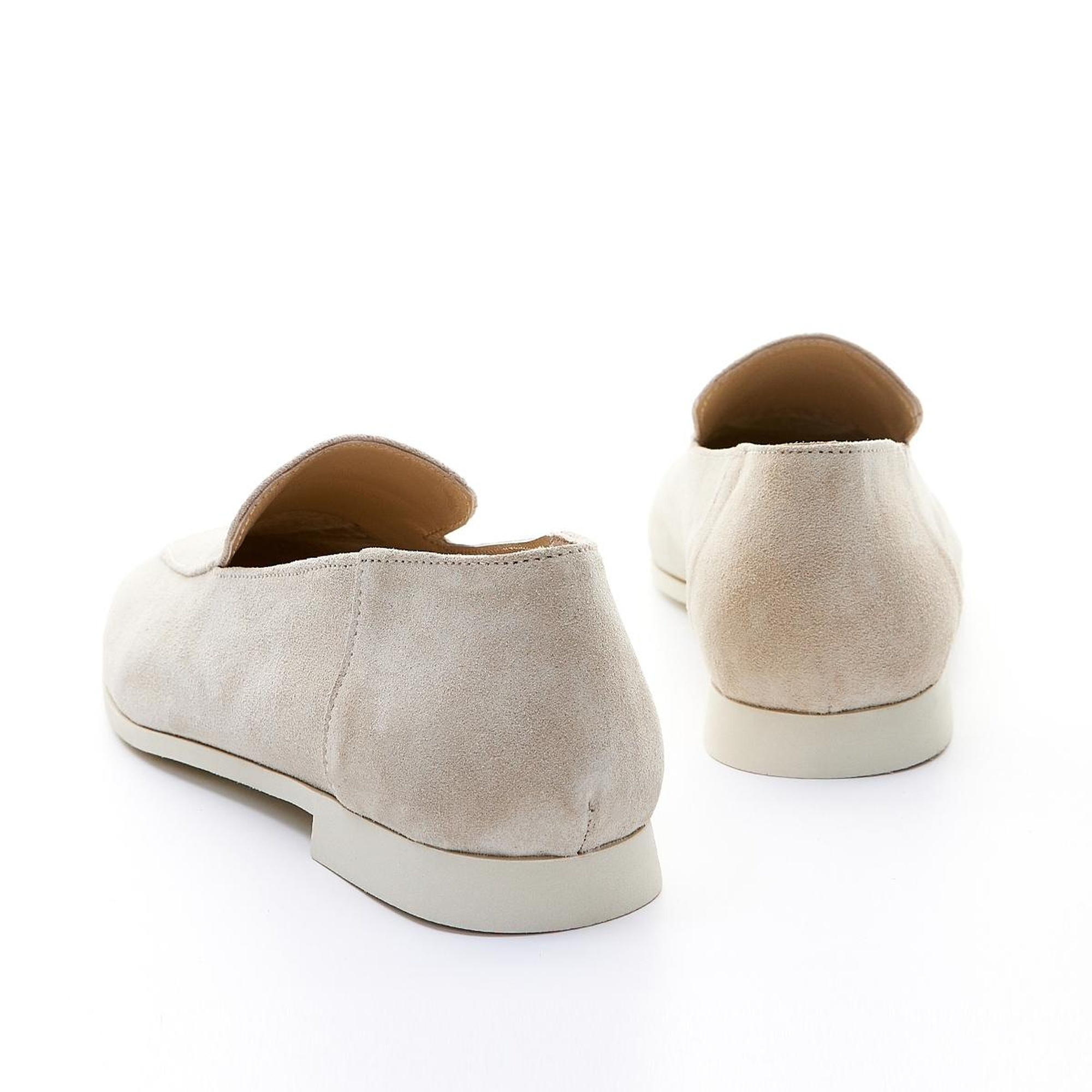 Valmenti Prunella Kadın Bej Süet Hakiki Deri Loafer Ayakkabı