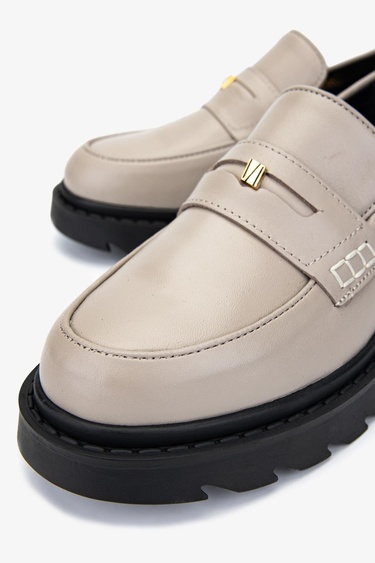  Valmenti Kadın Hakiki Deri Vizon Loafer Ayakkabı