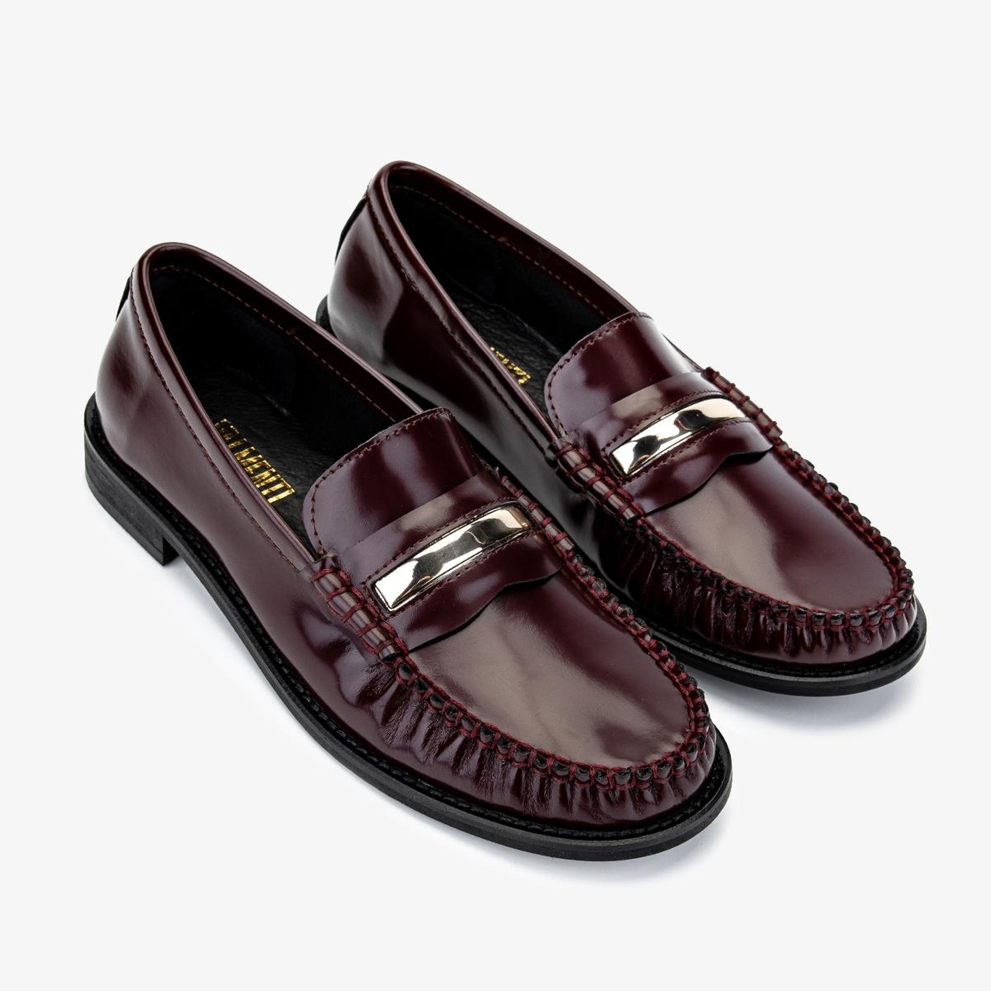 Valmenti Kadın Bordo Loafer Ayakkabı
