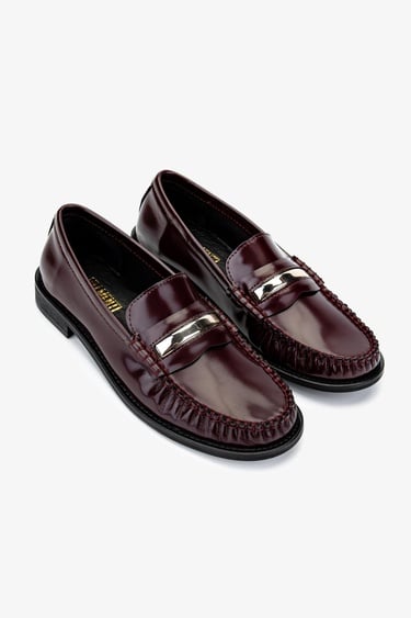  Valmenti Kadın Bordo Loafer Ayakkabı