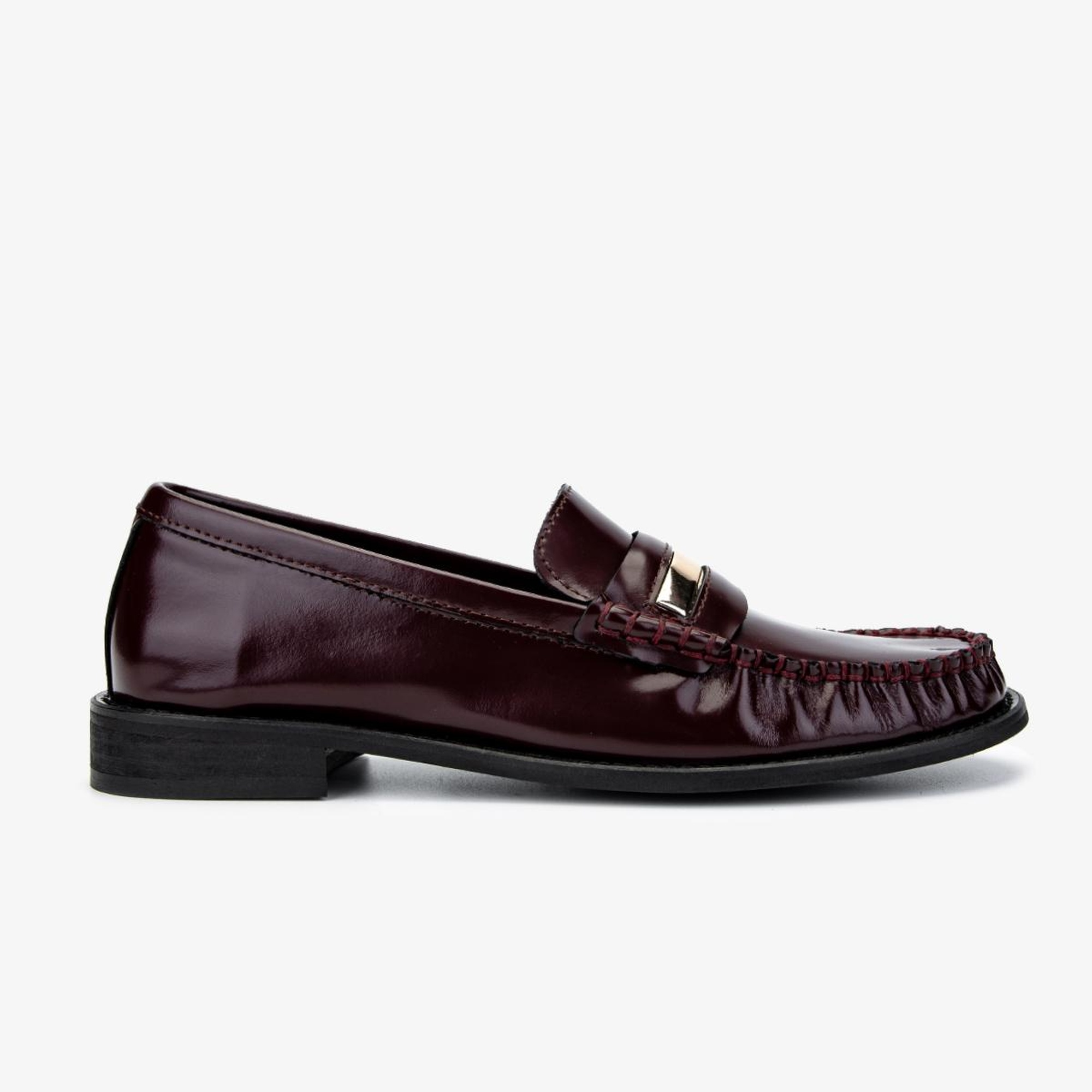 Valmenti Kadın Bordo Loafer Ayakkabı