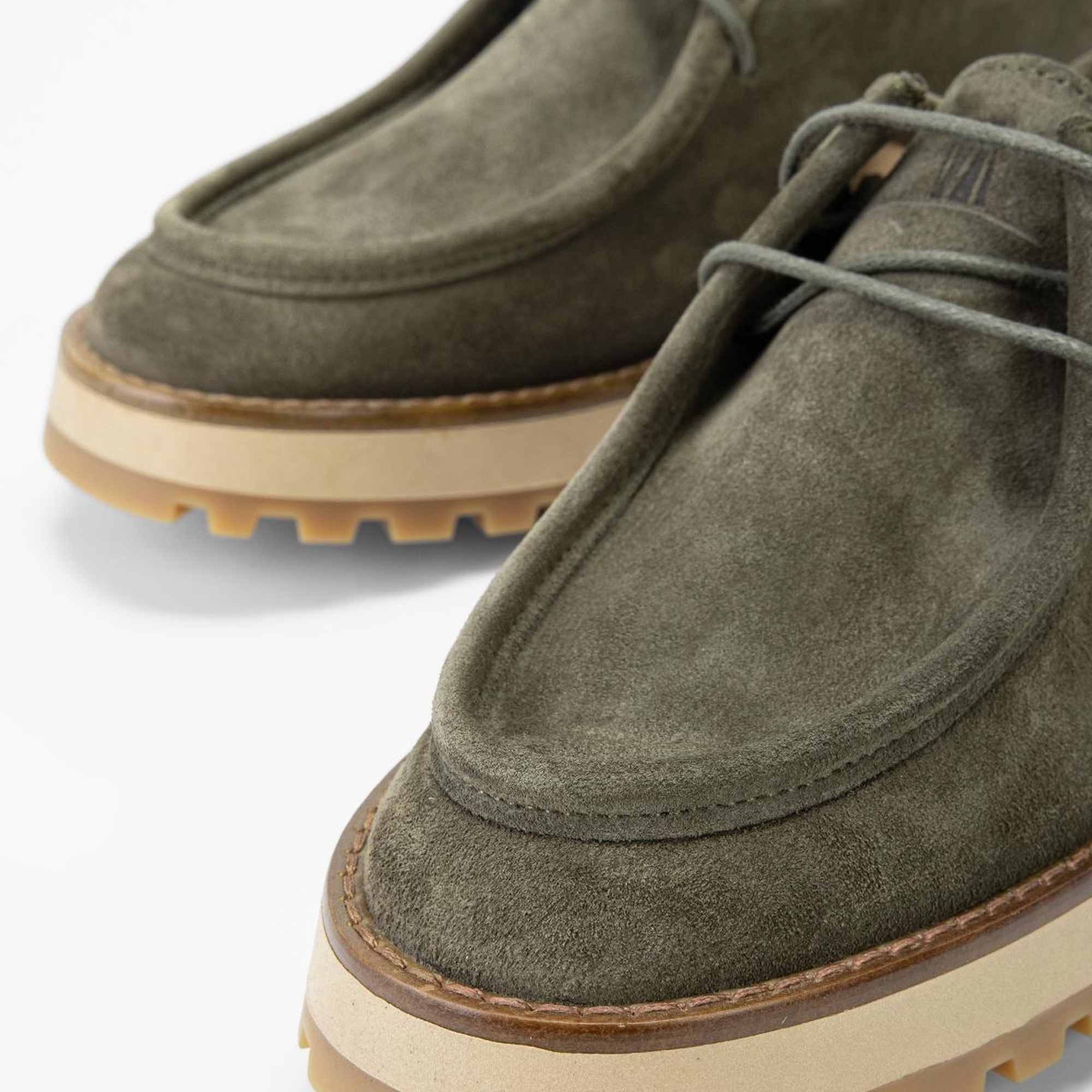 Valmenti Kadın Haki Süet Hakiki Deri Casual Ayakkabı