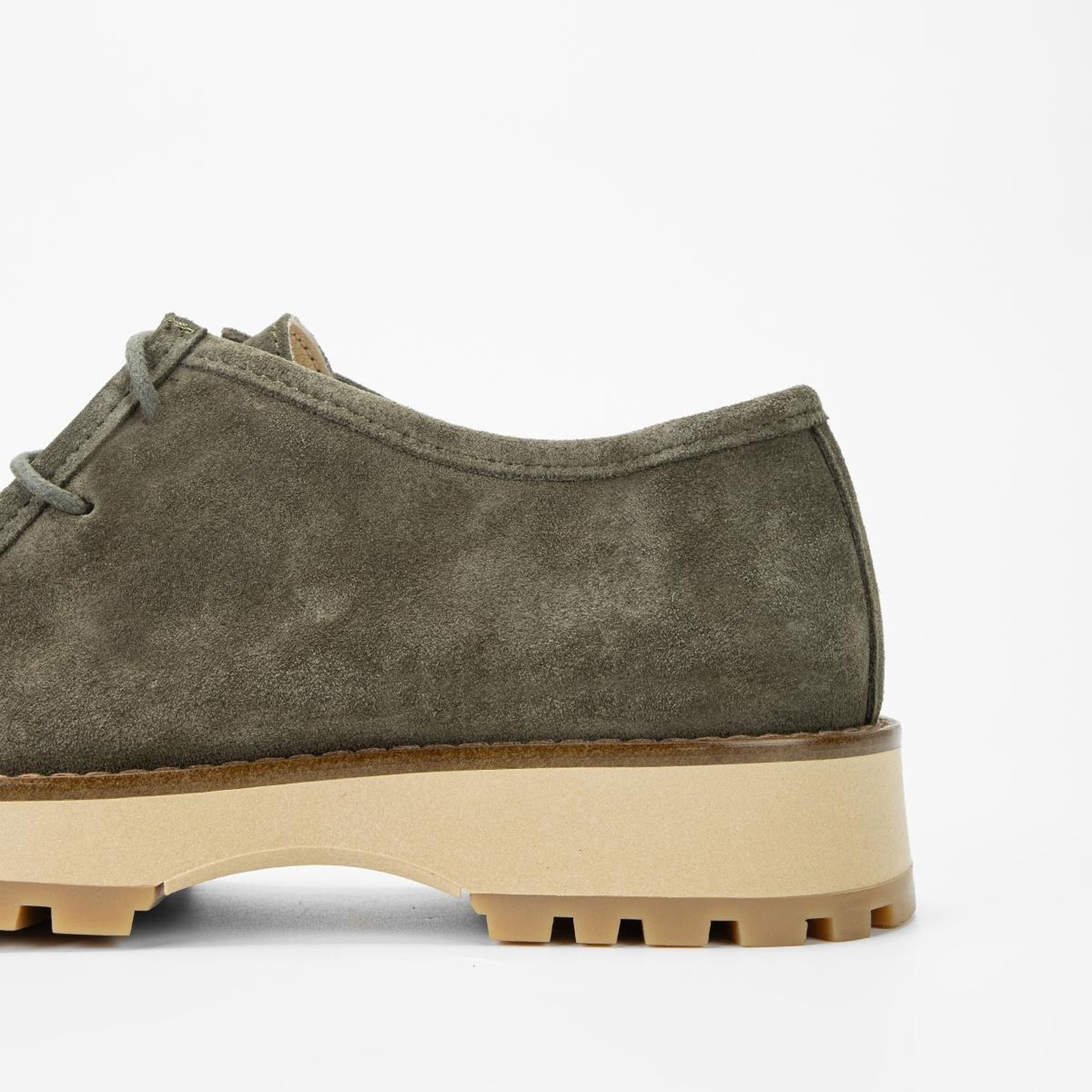 Valmenti Kadın Haki Süet Hakiki Deri Casual Ayakkabı