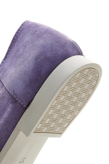  Valmenti Prunella Kadın Lila Süet Hakiki Deri Loafer Ayakkabı