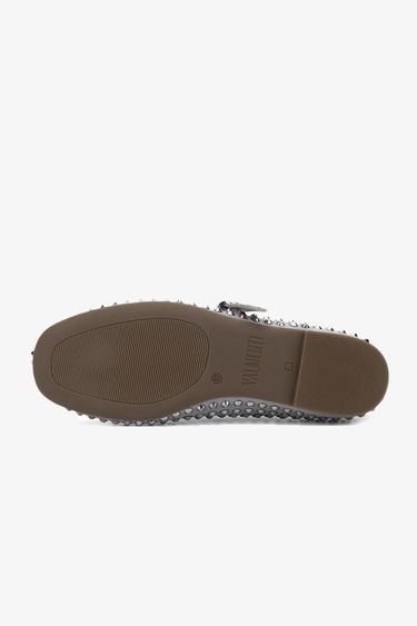  Valmenti Ares Kadın Gri Süet Hakiki Deri Babet